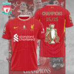Liverpool FC 2024/25 Premier League Champions 3D Apparel – TANTN 12393