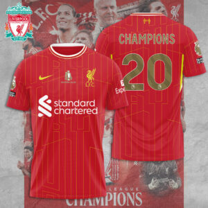 Liverpool FC 2024/25 Premier League Champions 3D Apparel – TANTN 12394