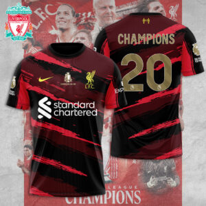 Liverpool FC 2024/25 Premier League Champions 3D Apparel – TANTN 12436