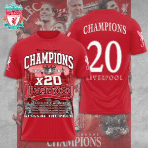 Liverpool FC 2024/25 Premier League Champions 3D Apparel – TANTN 12504