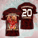 Liverpool FC 2024/25 Premier League Champions 3D Apparel - MAITM 11166