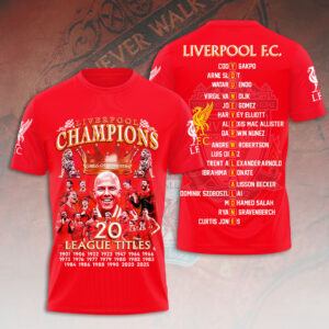 Liverpool FC 2024/25 Premier League Champions 3D Apparel - HOATT 10068
