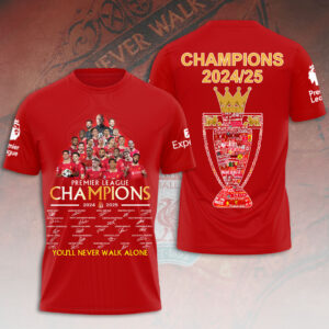 Liverpool FC 2024/25 Premier League Champions 3D Apparel - HOATT 10916