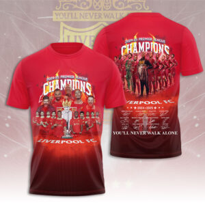 Liverpool FC 2024/25 Premier League Champions 3D Apparel - GNE 3290