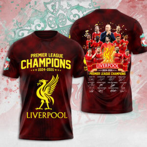 Liverpool FC 2024/25 Premier League Champions 3D Apparel – MAITM 10764