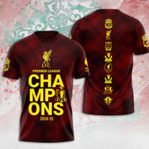 Liverpool FC 2024/25 Premier League Champions 3D Apparel - MAITM 10831