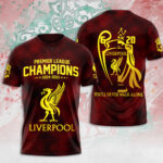 Liverpool FC 2024/25 Premier League Champions 3D Apparel - MAITM 10870