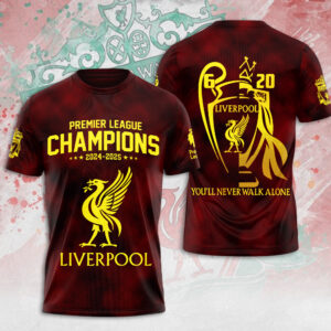 Liverpool FC 2024/25 Premier League Champions 3D Apparel - MAITM 10870