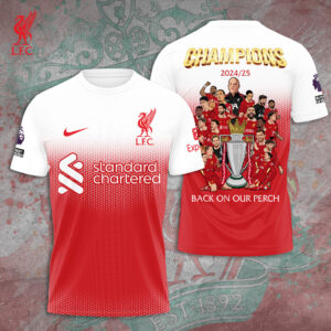 Liverpool FC 2024/25 Premier League Champions 3D Apparel – TANTN 12190