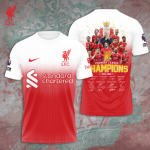 Liverpool FC 2024/25 Premier League Champions 3D Apparel – TANTN 12215