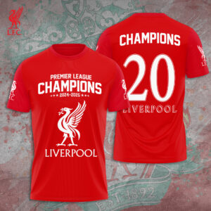 Liverpool FC 2024/25 Premier League Champions 3D Apparel – TANTN 12229