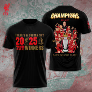 Liverpool FC 2024/25 Premier League Champions 3D Apparel – TANTN 12429