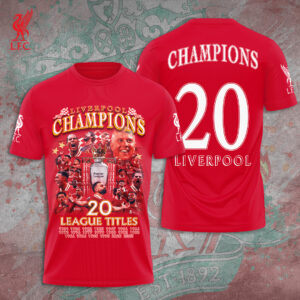 Liverpool FC 2024/25 Premier League Champions 3D Apparel – TANTN 12506