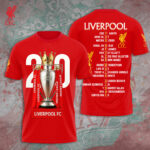 Liverpool FC 2024/25 Premier League Champions 3D Apparel - TANTN 12701