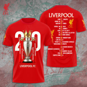 Liverpool FC 2024/25 Premier League Champions 3D Apparel - TANTN 12701
