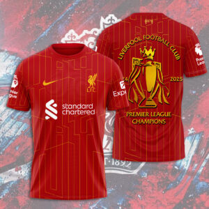 Liverpool FC 2024/25 Premier League Champions 3D Apparel – HOATT 10138