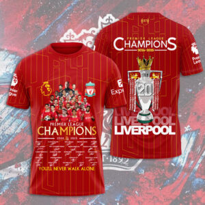 Liverpool FC 2024/25 Premier League Champions 3D Apparel - HOATT 10222