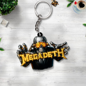 Megadeth Custom Shape 1-Side Printed Keychain - TMTHU406