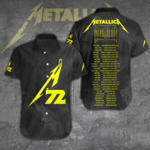 Metallica Short Sleeve Button-Down Shirt – TANTN 11511.1