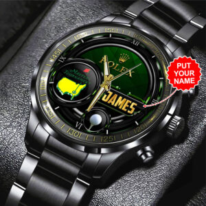 Personalized Masters Tournament x Rolex Black Stainless Steel Watch - VANDH 2753