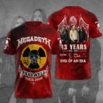 Megadeth 43 Years 3D Apparel – TANTN15452