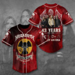 Megadeth 43 Years Baseball Jersey – TANTN15453