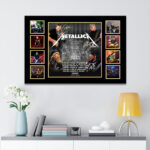 Metallica 2025 World Tour Rectangle Canvas With Inner Frame - MAITM12676