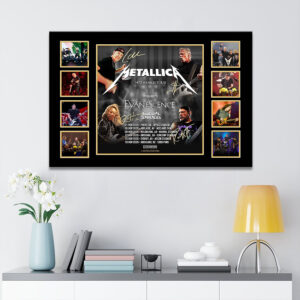 Metallica 2025 World Tour Rectangle Canvas With Inner Frame - MAITM12676