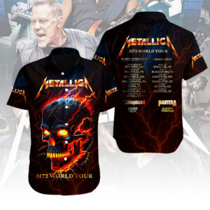 Metallica Short Sleeve Button-Down Shirt – MAITM 11150