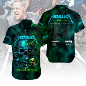 Metallica Short Sleeve Button-Down Shirt – MAITM 11489
