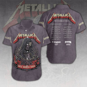 Metallica Short Sleeve Button-Down Shirt – HOATT 10934.1