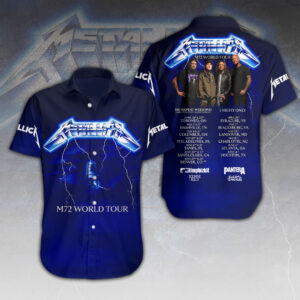 Metallica Short Sleeve Button-Down Shirt – HOATT 10935.1