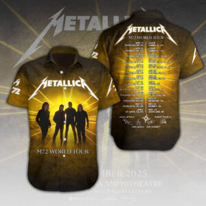 Metallica Short Sleeve Button-Down Shirt – HOATT 11089.1