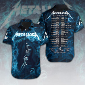 Metallica Short Sleeve Button-Down Shirt – HOATT 11181.1