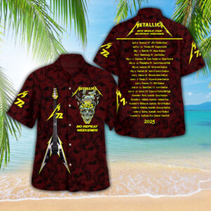 Metallica 3D Hawaiian Apparel - GNE NEW376