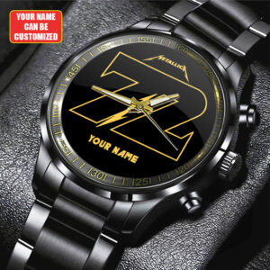 Personalized Metallica Black Stainless Steel Watch - GNE 3716