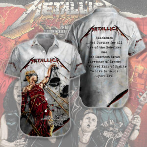 Metallica Short Sleeve Button-Down Shirt – HOATT 10953.1