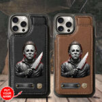 Personalized Michael Myers Leather Wallet Phone Case – TANTN15207