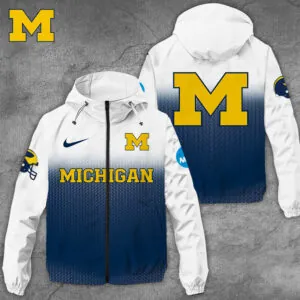 Michigan Wolverines Football 3D Windbreaker Jacket - TANTN 8996