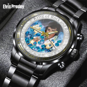Elvis Presley Black Stainless Steel Watch - TANTN 11388