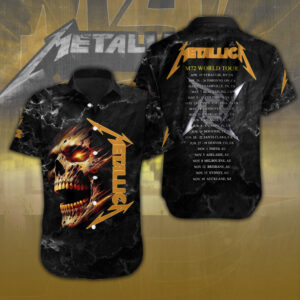 Metallica Short Sleeve Button-Down Shirt – NGHIAVT 1660.1