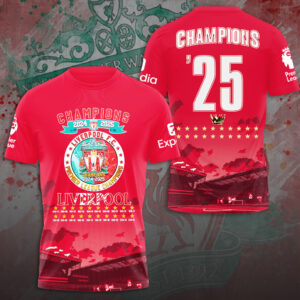 Liverpool FC 2024/25 Premier League Champions 3D Apparel – NGHIAVT 2228
