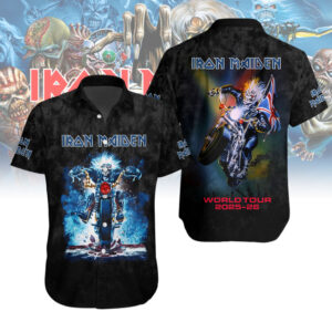 Iron Maiden Band Short Sleeve Button-Down Shirt – NGHIAVT 2413.9