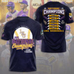 LSU Tigers Baseball 2025 National Champions 3D Apparel – NGHIAVT 2864