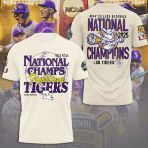 LSU Tigers Baseball 2025 National Champions 3D Apparel - NGHIAVT 2865