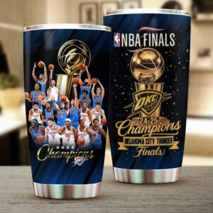 Oklahoma City Thunder 2025 NBA Champions Tumbler Cup - NGHIAVT 2868