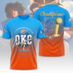 Oklahoma City Thunder 2025 NBA Champions 3D Apparel – NGHIAVT 2872