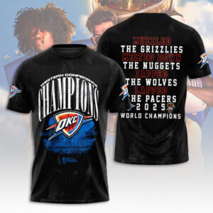 Oklahoma City Thunder 2025 NBA Champions 3D Apparel - NGHIAVT 2881