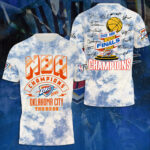 Oklahoma City Thunder 2025 NBA Champions 3D Apparel – NGHIAVT 2884