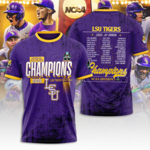 LSU Tigers Baseball 2025 National Champions 3D Apparel - NGHIAVT 2910